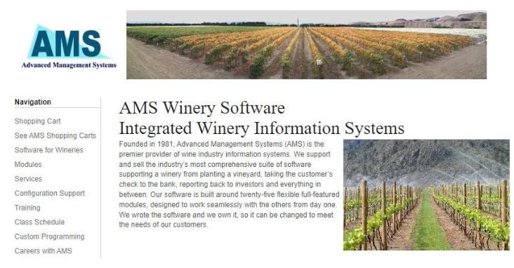 AMS Winery Production Software